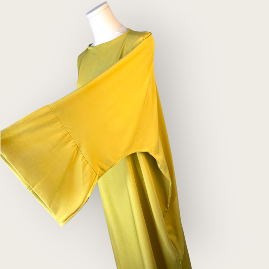 Abaya large coupe droite