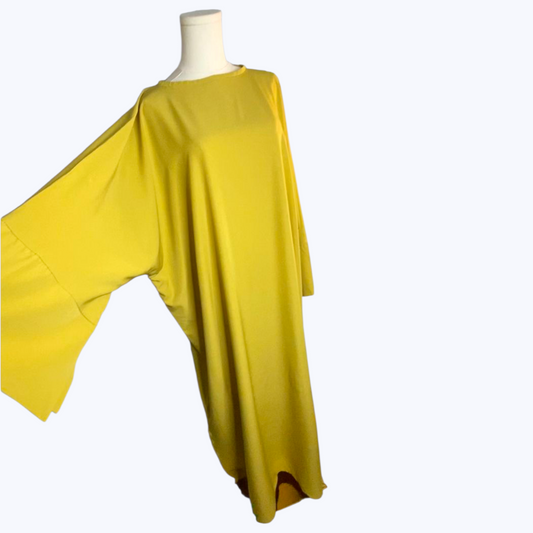 Abaya large coupe droite